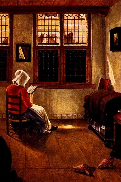 Pieter Janssens Woman Reading